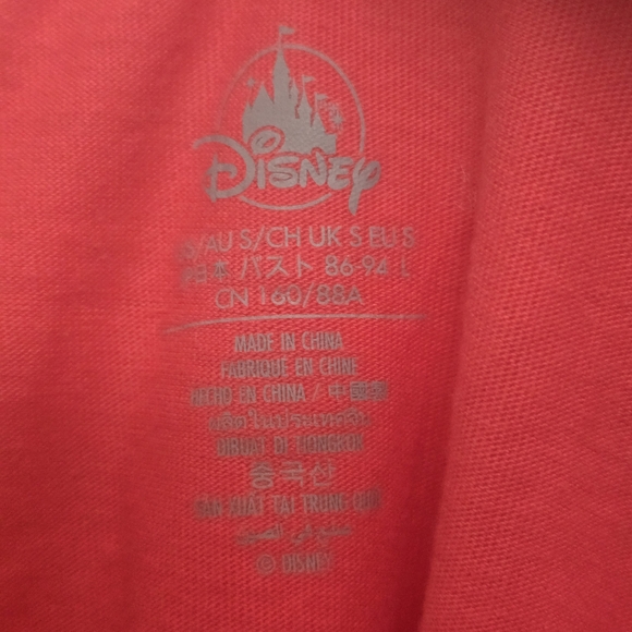 Disney Stitch “Stay Cool” Graphic Tee Red Short Sleeve T-Shirt Size Large - Picture 2 of 2